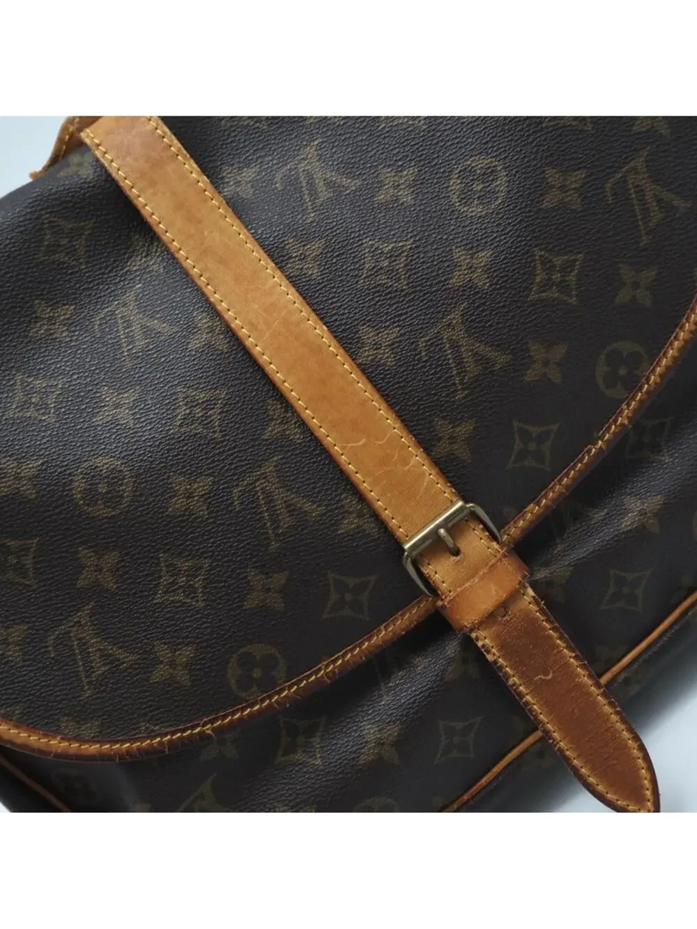 Louis Vuitton Saumur Handbag Canvas 35 #334240L54B